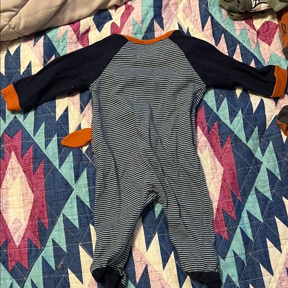 Gerber Navy and Orange Fox Kids One Piece - Picture 3 of 3